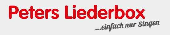 Peters Liederbox, einfach nur singen einfach nur singen